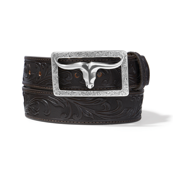 TONY LAMA 1 1/2 BROWN STOCKYARD - ACCESSORIES BELT MEN - C42858