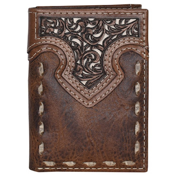 JUSTIN  TRIFOLD YOKE & BUCK STITCH - ACCESSORIES WALLET  - 23205765W2