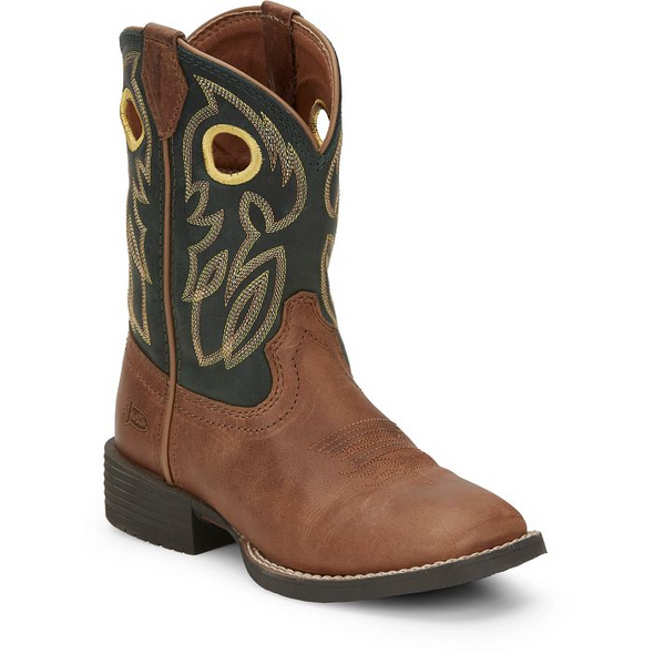 JUSTIN  BOWLINE JUNIOR BROWN - BOOT KIDS BOYS - JK7520