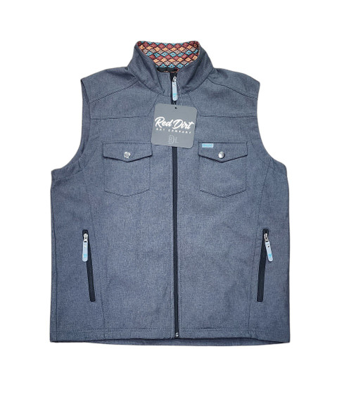 RED DIRT GREY WATERPROOF VEST - MEN VESTS  - RDGV-003