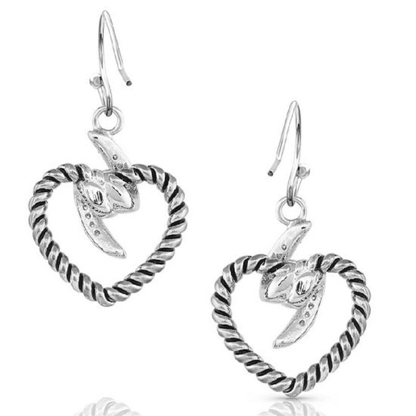 MONTANA SILVERSMITHS ELECTRIC HEART - ACCESSORIES JEWELRY EARRINGS - ER5299