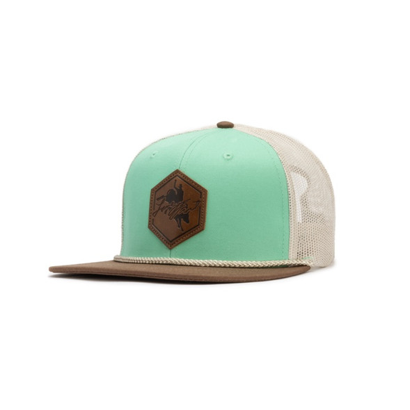 LANE FROST LIGHT TEAL BROWN MESH - HATS CAP  - OUTLAW
