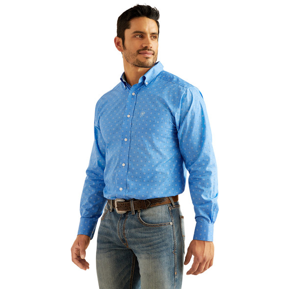 ARIAT WRINKLE FREE REGATTA FITTED - MENS SHIRT  - 10048364