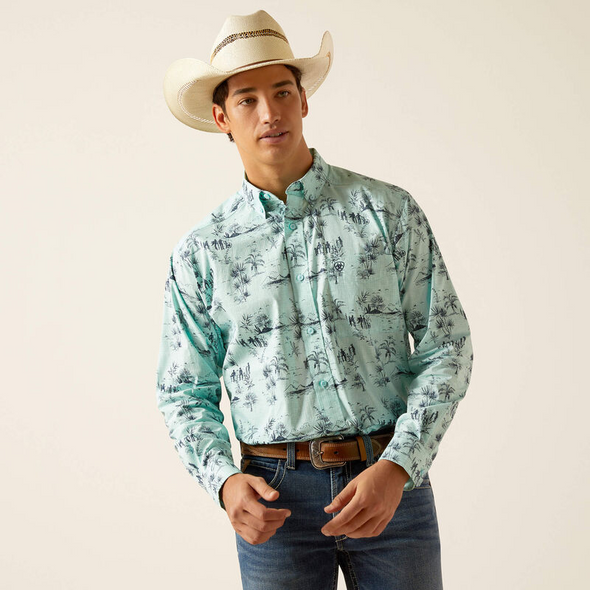 ARIAT PAXTYN CLASSIC FIT BLUE TINT - MENS SHIRT  - 10048511