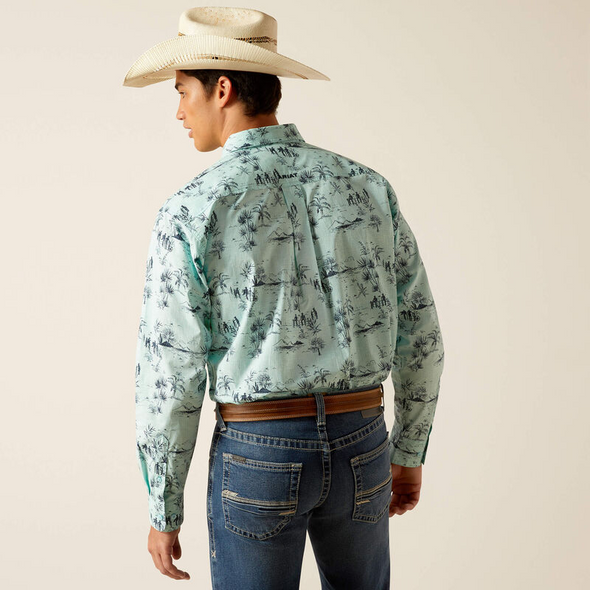 ARIAT PAXTYN CLASSIC FIT BLUE TINT - MENS SHIRT  - 10048511