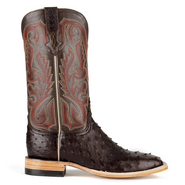 RESISTOL NICOTINE FULL QUILL OSTRICH - BOOT MENS WESTERN - RB0102022SS