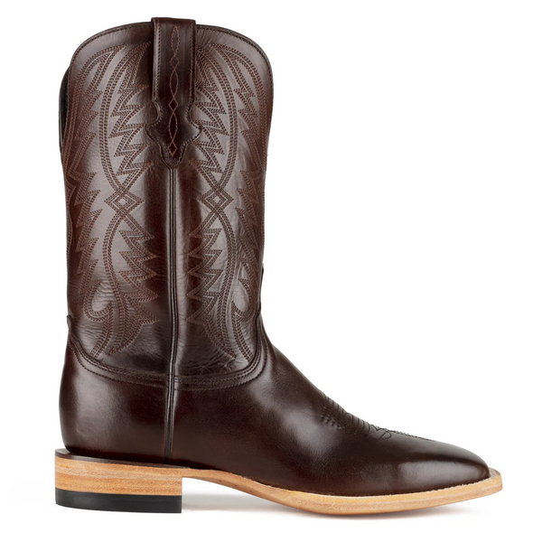 RESISTOL CHOCOLATE HARMAN SQUARE TOE - BOOT MENS WESTERN - RB0509082SS