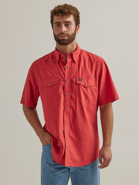 WRANGLER CLASSIC FIT PERFORMANCE RED - MENS SHIRT  - 112344571