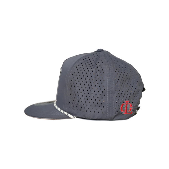 LOST CALF 3D LOGO GREY PATCH - HATS CAP  - PLATE GREY