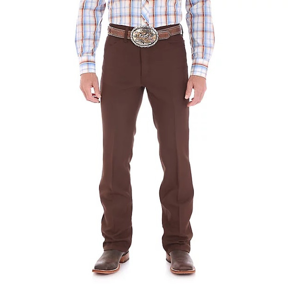 WRANGLER WRANCHER DRESS POLYSTER BROWN - MENS JEANS  - 82BN