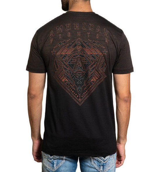 AMERICAN FIGHTER WARDELL CHOCOLAE BROWN BLACK - MENS TEE  - FM15153
