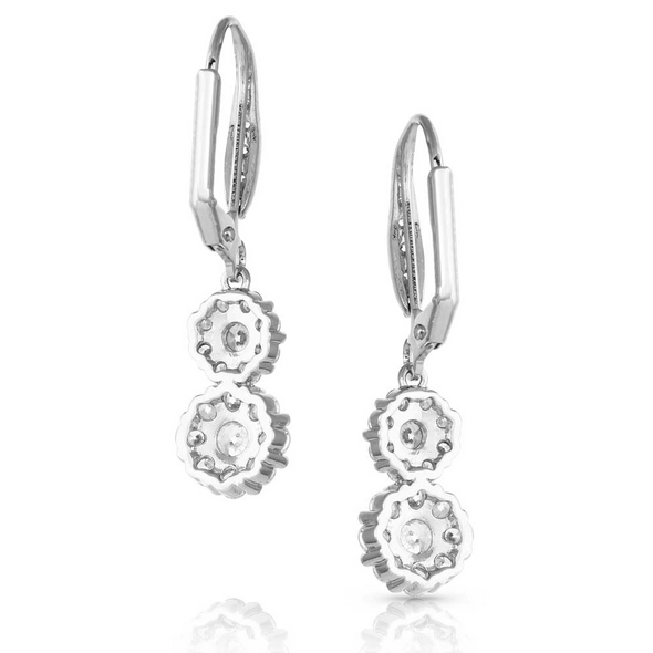 MONTANA SILVERSMITHS DOUBLE PIROUETTE CRYSTAL - ACCESSORIES JEWELRY EARRINGS - ER5355