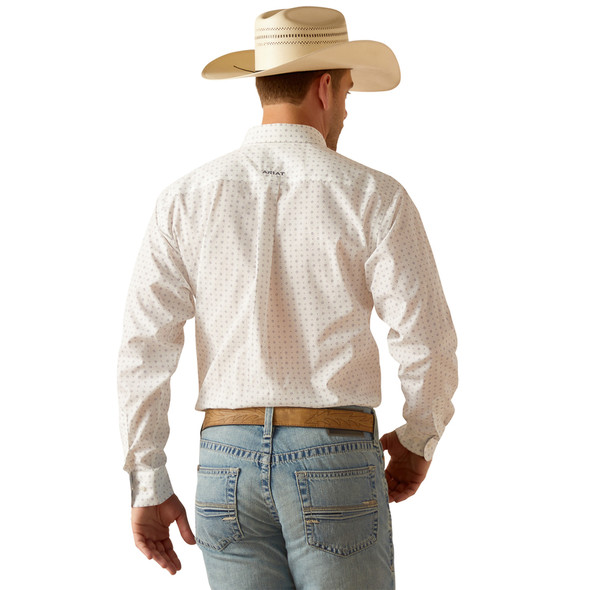 ARIAT OGDEN WHITE PRINT - MENS SHIRT  - 10050527