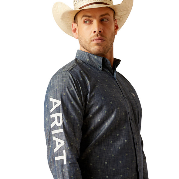 ARIAT TEAM EVERETT BLUE CHAMBRAY - MENS SHIRT  - 10050532