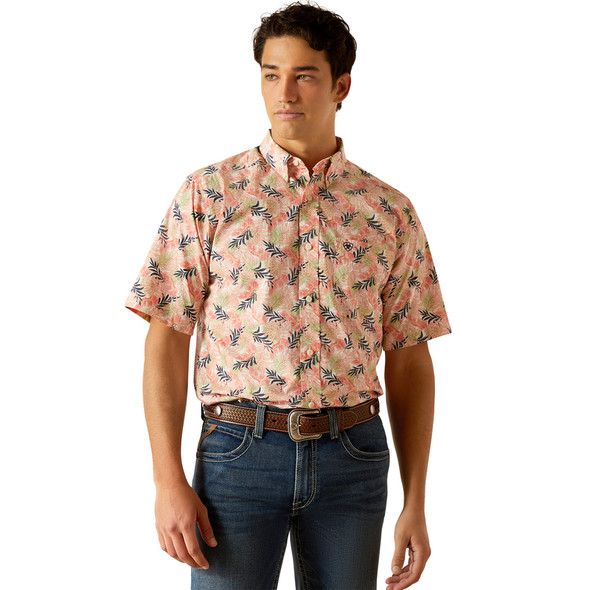 ARIAT TY TEA ROSE PRINT - MENS SHIRT  - 10048423