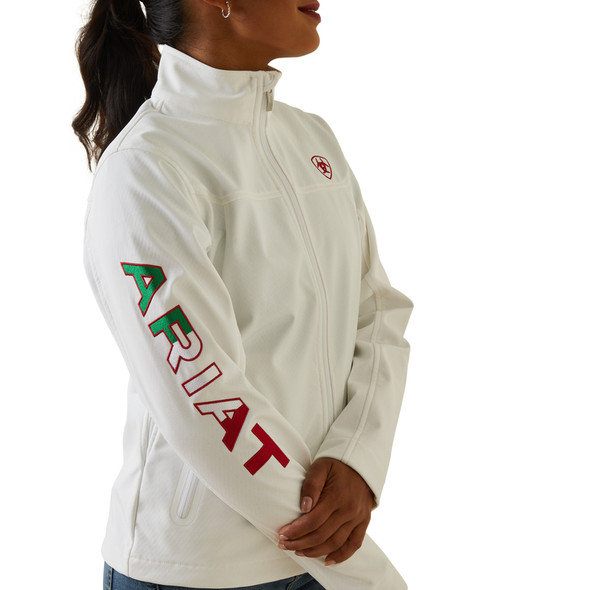 ARIAT TEAM SOFTSHELL WHTIE MEXICO - LADIES JACKET  - 10043548