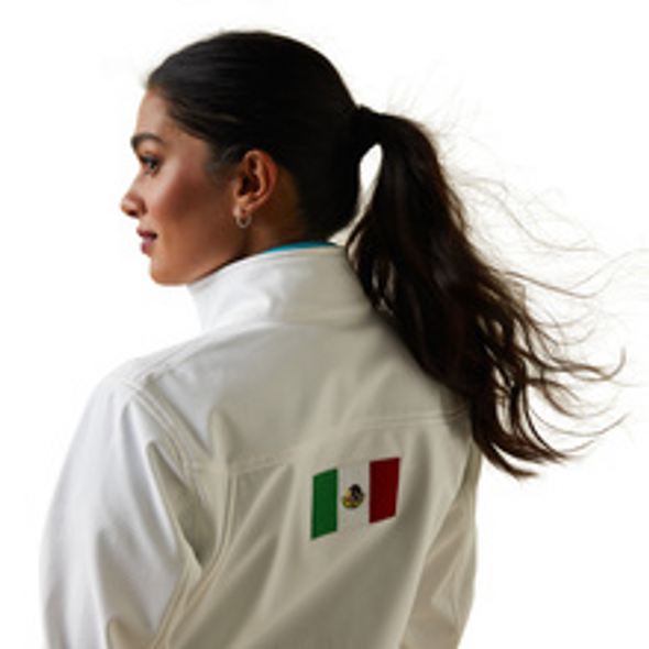 ARIAT TEAM SOFTSHELL WHTIE MEXICO - LADIES JACKET  - 10043548