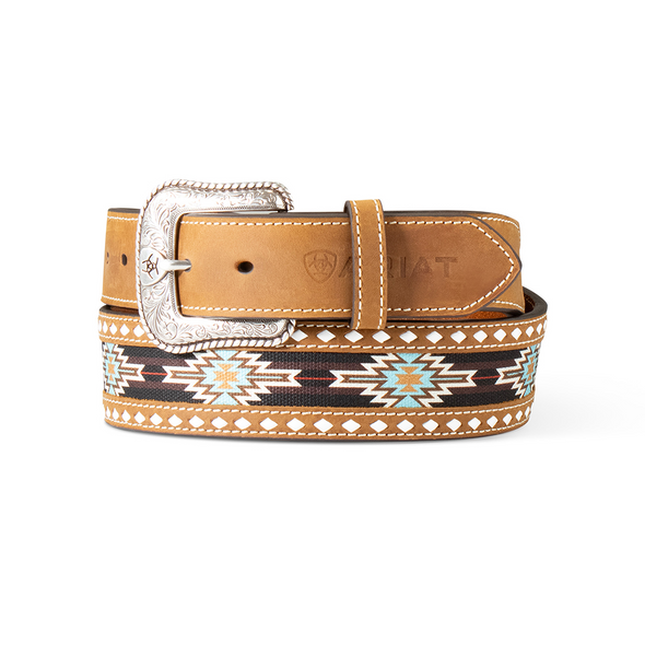 ARIAT SOUTHWEST FABRIC INLAY DIAMOND - ACCESSORIES BELT MEN - A1041802
