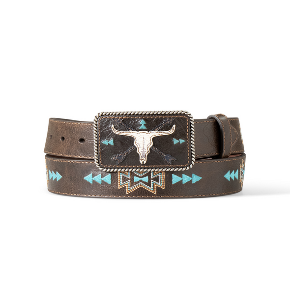 ARIAT COW SKULL SOUTHWEST ARROW - ACCESSORIES BELT LADIES - A1565834