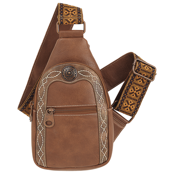 NOCONA SLING CROSSBODY TAN - LADIES PURSES  - N7511708