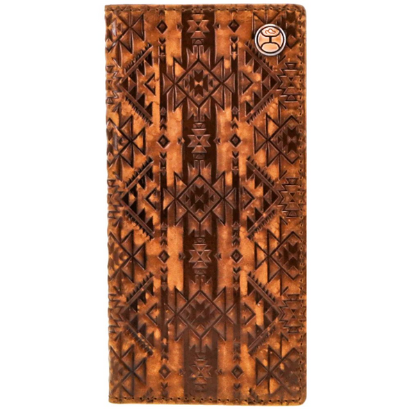 HOOEY MONTERREY BROWN EMBOSSED - ACCESSORIES WALLET  - HW021-TNBR