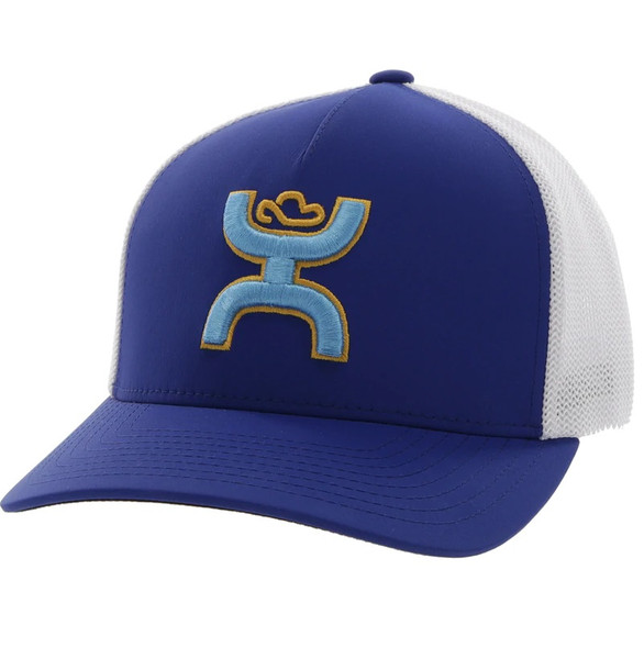HOOEY COACH BLUE WHITE FLEXFIT - HATS CAP  - 2212BLWH
