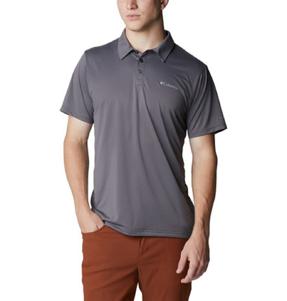 COLUMBIA HIKE CITY GREY POLO - MENS POLO  - 1990401023