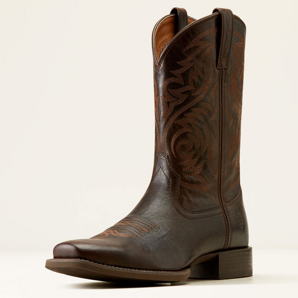 ARIAT SPORT HERDSMAN BURNISHED BROWN - BOOT MENS WESTERN - 10050990