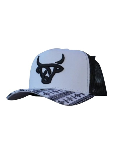 LOST CALF 3D LOGO BLACK AZTEC PRINT - HATS CAP  - CHEYENNE A-FRAME