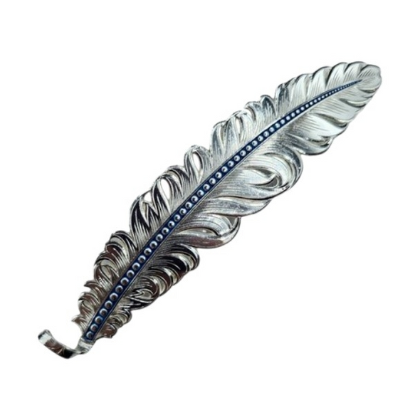 MONTANA SILVERSMITHS HAT FEATHER BLUE - HATS ADD-ONS  - HF4059-BLUE