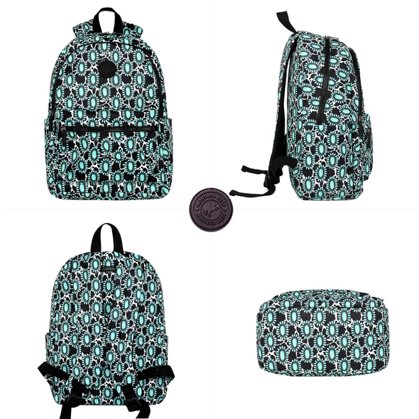 MONTANA WEST CONCHO TEAL PRINT - ACCESSORIES BACKPACK  - MWB-2007TQ