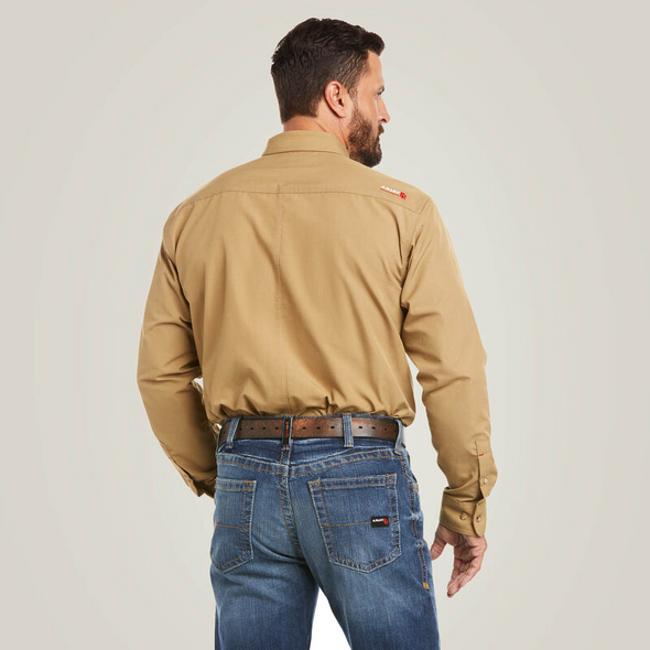 ARIAT FEATHERLIGHT KHAKI WORK SHIRT - FR SHIRT  - 10031015