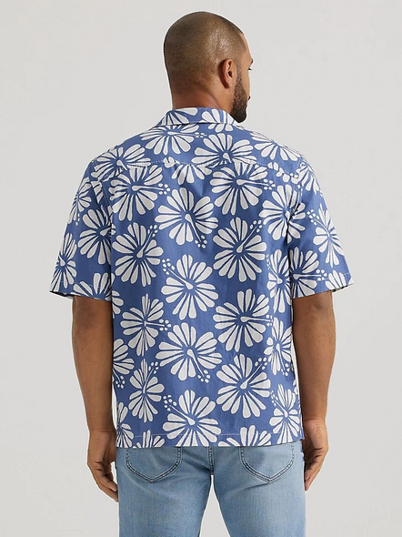 LEE CAMP SURF BLUE FLORAL - MENS SHIRT  - 112347478