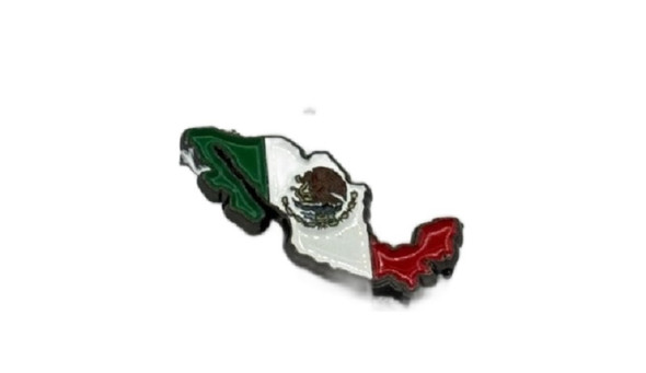 CACTUS RANCH MEXICO MAP FLAG COUNTRY - ACCESSORIES HAT CAP PINS  - CRHP-20