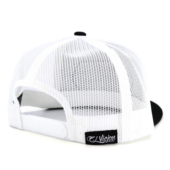 EL VIEJON WASCO BLACK & WHITE FLAT - HATS CAP  - WASCO WHITE FLAT