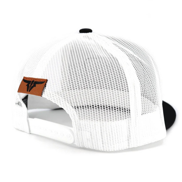 TORO BULL SONORA BLACK WHITE FLAT - HATS CAP  - SONORA BLK WHITE FLAT