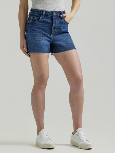 WRANGLER HIGH RISE RETRO® BAILEY SHORTS - LAD SHORT ORT - 112346608