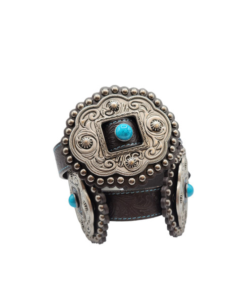 ROPER TEAL CONCHOS WESTERN - ACCESSORIES BELT LADIES - 8862790-200