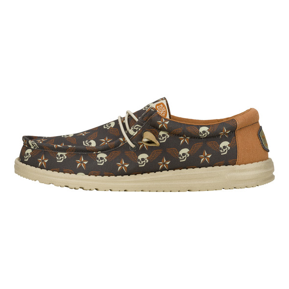 HEY DUDE WALLY STARS & SKULLS TAN - FOOTWEAR MEN'S  - 41284-00W