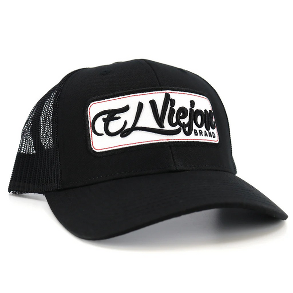 EL VIEJON EV PATCH WHITE BLACK BLACK - HATS CAP  - EVPATCH CURVE