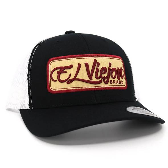 EL VIEJON EV OUTLINE MAROON PATCH TAN - HATS CAP  - EV CURVE OUTLINE MAROON