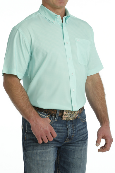 CINCH ARENAFLEX MINT PRINT - MENS SHIRT  - MTW1704129