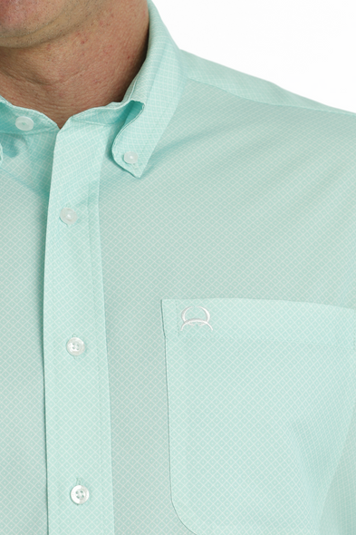 CINCH ARENAFLEX MINT PRINT - MENS SHIRT  - MTW1704129