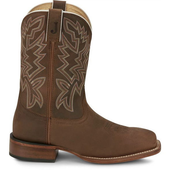 JUSTIN  JACKPOT BROWN COWHIDE - BOOT MENS WESTERN - FN7012