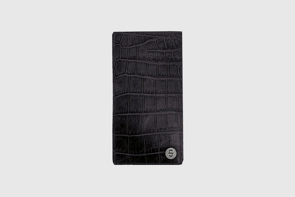 STETSON BLACK CROCODILE CHECKBOOK - ACCESSORIES WALLET  - 9801003-001