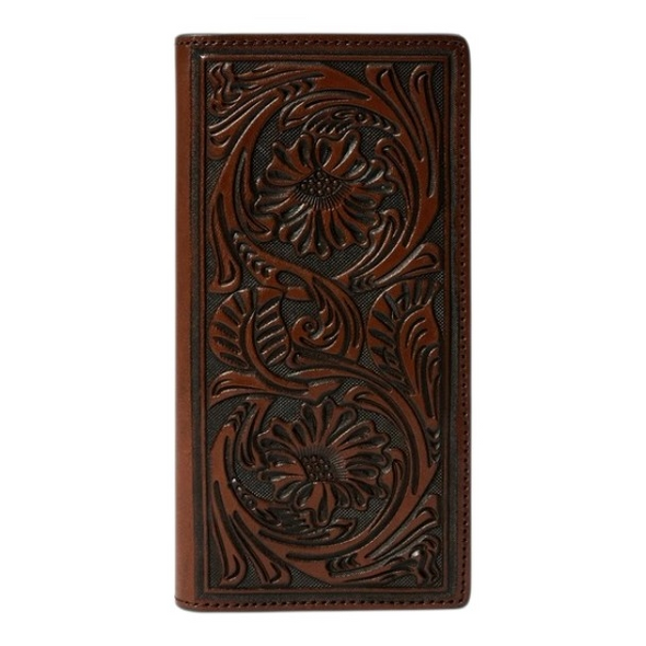 STETSON BROWN HAND TOOLED RODEO - ACCESSORIES WALLET  - 9809003-200