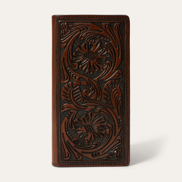 STETSON BROWN HAND TOOLED RODEO - ACCESSORIES WALLET  - 9809003