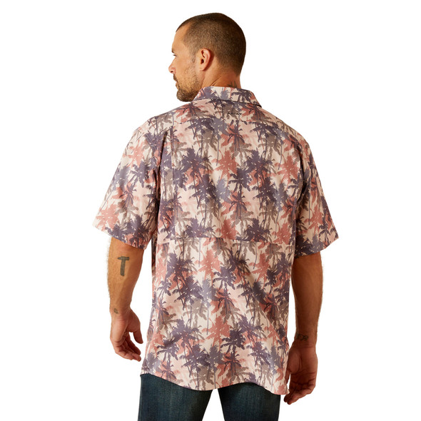 ARIAT VENTTEK CLASSIC SUEDE PALMS - MENS SHIRT  - 10051343