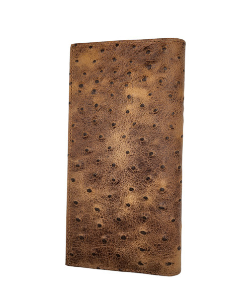 STETSON BROWN OSTRICH RODEO - ACCESSORIES WALLET  - 9802003-229