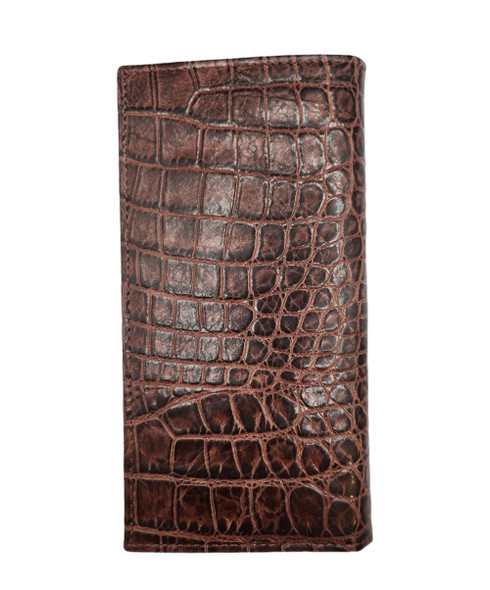 STETSON COGNAC CROCODILE RODEO - ACCESSORIES WALLET  - 9801003 COGNAC